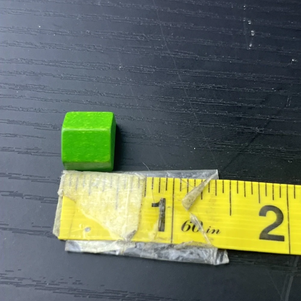 Hasbro Monopoly Clue Deluxe 33 Green Wood Houses Replacement Pieces Wooden